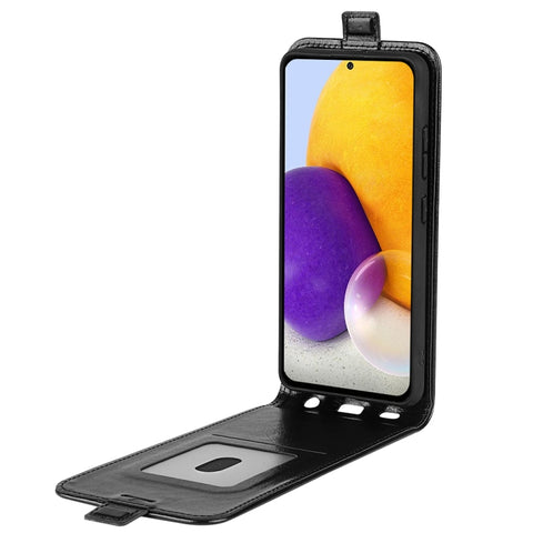 For Samsung Galaxy A73 5G R64 Texture Vertical Flip Leather Case, For Samsung Galaxy A73 5G