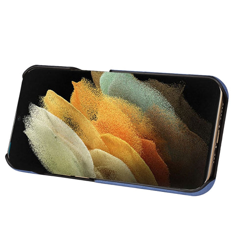 For Samsung Galaxy S22 5G Ring Holder Honeycomb PU Phone Case, For Samsung Galaxy S22 5G
