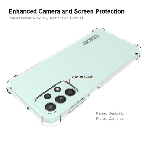 For Samsung Galaxy A23 ENKAY Clear TPU Shockproof Case, For Samsung Galaxy A23