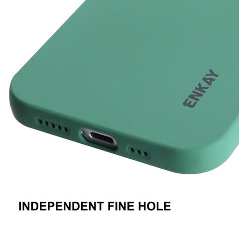 ENKAY Liquid Silicone Phone Case for iPhone 12, For iPhone 12
