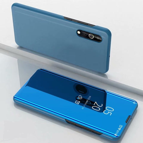 Electroplating Mirror Horizontal Flip Leather Case for Samsung A2 Core with Holder, Violet blue, Rose gold, Silver, Purple, Gold, Blue, Black