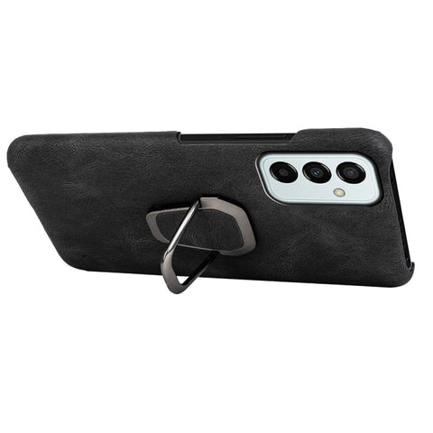 For Samsung Galaxy M53 Ring Holder PU Phone Case, For Samsung Galaxy M53