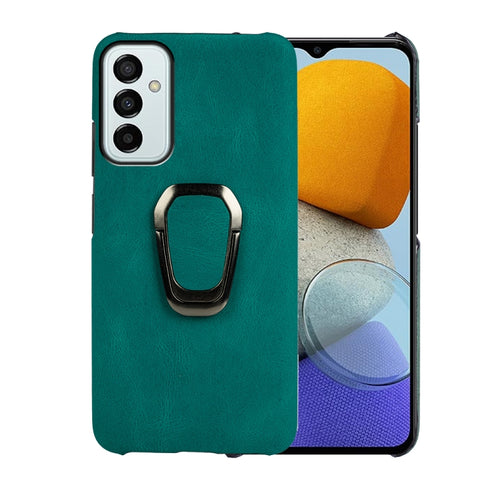 For Samsung Galaxy M53 Ring Holder PU Phone Case, For Samsung Galaxy M53