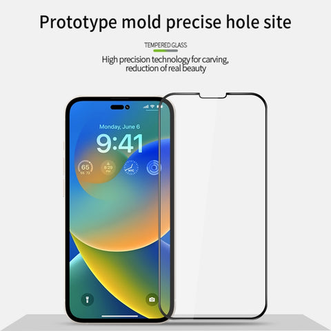 MOFI 9H 3D Explosion-proof Curved Screen Tempered Glass Film, For iPhone 14, For iPhone 14 Plus, For iPhone 14 Pro, For iPhone 14 Pro Max