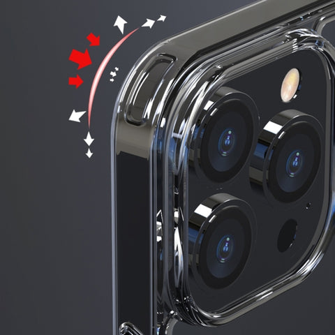 Transparent Tempered Glass TPU Phone Case, For iPhone 14, For iPhone 14 Pro, For iPhone 14 Pro Max, For iPhone 14 Plus