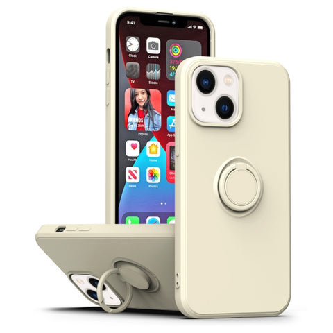 Ring Kickstand Silicone Phone Case, For iPhone 14, For iPhone 14 Pro, For iPhone 14 Pro Max