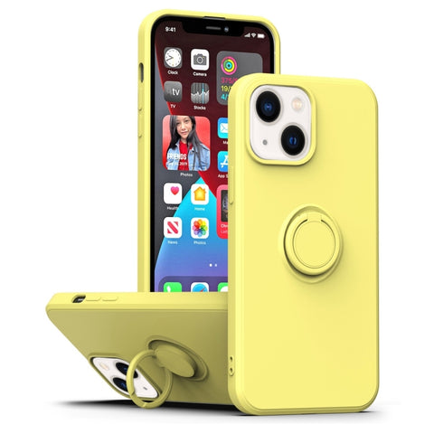 Ring Kickstand Silicone Phone Case, For iPhone 14, For iPhone 14 Pro, For iPhone 14 Pro Max