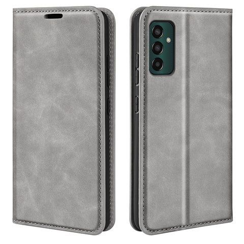 For Samsung Galaxy M13 4G Retro-skin  Magnetic Suction Leather Phone Case, For Samsung Galaxy M13 4G