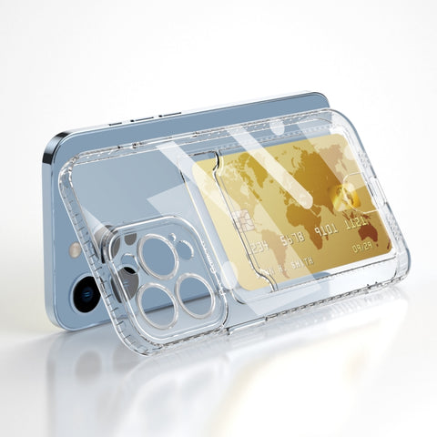 Card Bag Clear TPU Phone Case, For iPhone 14, For iPhone 14 14 Max, For iPhone 14 Pro, For iPhone 14 Pro Max
