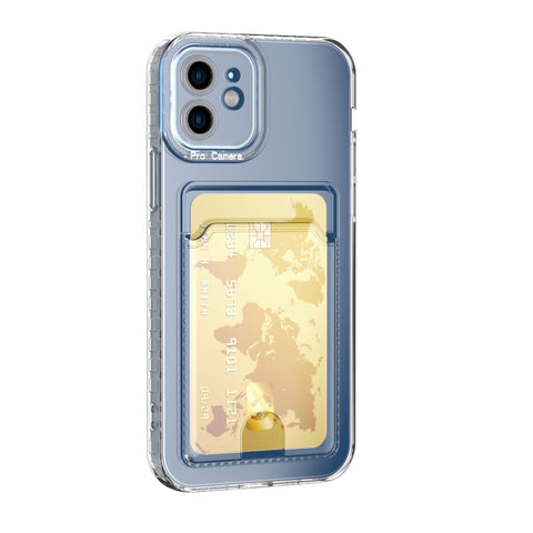 Card Bag Clear TPU Phone Case, For iPhone 14, For iPhone 14 14 Max, For iPhone 14 Pro, For iPhone 14 Pro Max
