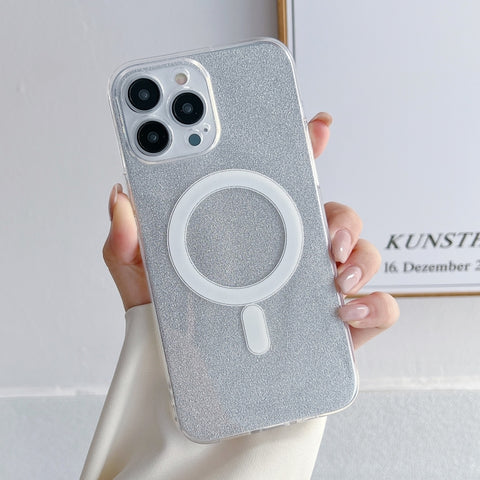 Plating Magsafe Glitter Phone Case, For iPhone 14, For iPhone 14 Pro, For iPhone14 Pro Max, For iPhone 14 Plus