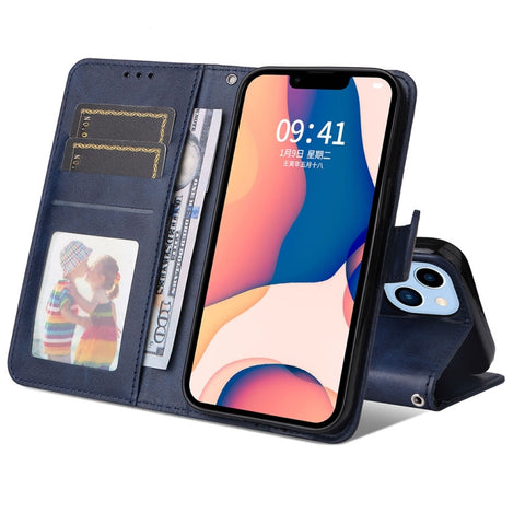 JSM Calf Texture Leather Phone Case For iPhone 14 Max, For iPhone 14 Plus