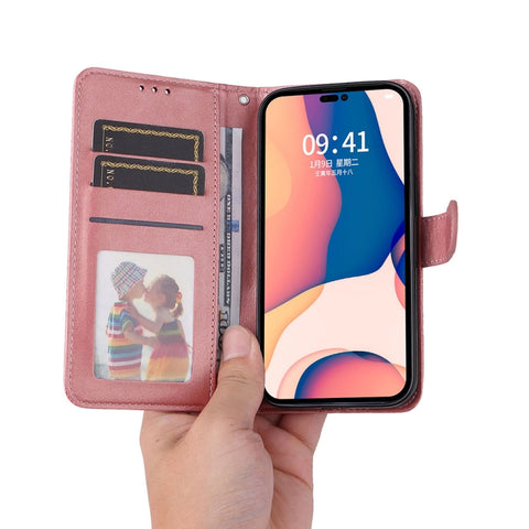 JSM Calf Texture Leather Phone Case For iPhone 14 Pro Max, For iPhone 14 Pro Max
