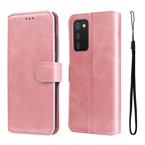 For Samsung Galaxy A03s 165.8mm US Version JUNSUNMAY Calf Texture Leather Phone Case, For Samsung Galaxy A03s 165.8mm US Version
