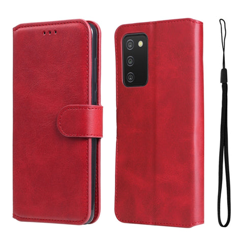 For Samsung Galaxy A03s 165.8mm US Version JUNSUNMAY Calf Texture Leather Phone Case, For Samsung Galaxy A03s 165.8mm US Version