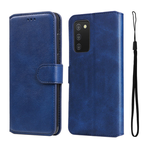 For Samsung Galaxy A03s 165.8mm US Version JUNSUNMAY Calf Texture Leather Phone Case, For Samsung Galaxy A03s 165.8mm US Version