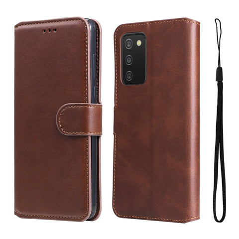 For Samsung Galaxy A03s 165.8mm US Version JUNSUNMAY Calf Texture Leather Phone Case, For Samsung Galaxy A03s 165.8mm US Version