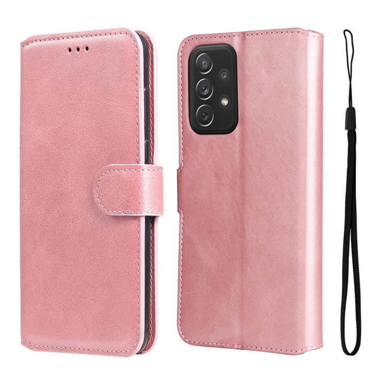 For Samsung Galaxy A73 5G JUNSUNMAY Calf Texture Leather Phone Case, For Samsung Galaxy A73 5G