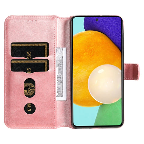 For Samsung Galaxy A73 5G JUNSUNMAY Calf Texture Leather Phone Case, For Samsung Galaxy A73 5G