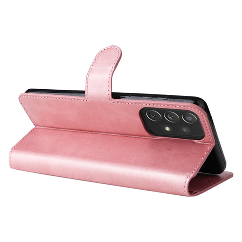 For Samsung Galaxy A73 5G JUNSUNMAY Calf Texture Leather Phone Case, For Samsung Galaxy A73 5G