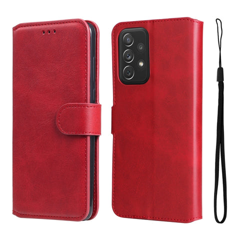 For Samsung Galaxy A73 5G JUNSUNMAY Calf Texture Leather Phone Case, For Samsung Galaxy A73 5G