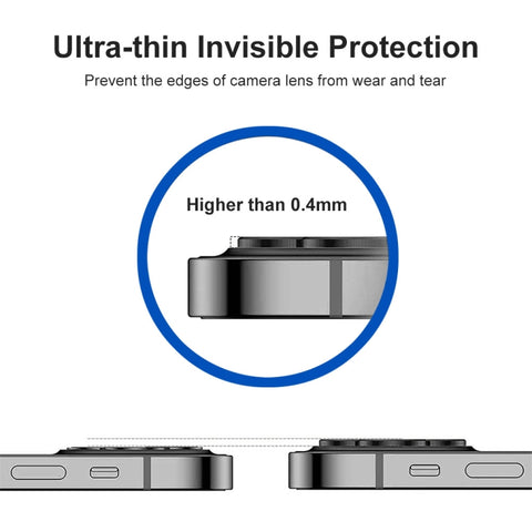 ENKAY 9H Rear Lens Aluminium Alloy Tempered Glass Film For iPhone 14 / 14 Max, For iPhone 14 / 14 Plus