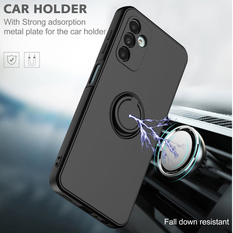 Ring Kickstand Silicone Phone Case, For Samsung Galaxy A14 5G