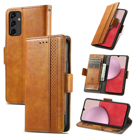 For Samsung Galaxy A14 5G CaseNeo Splicing Dual Magnetic Buckle Leather Phone Case, For Samsung Galaxy A14 5G