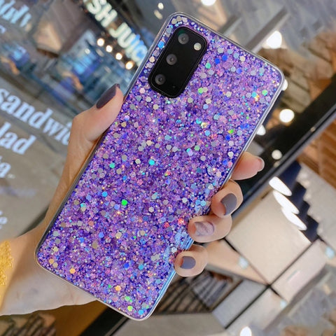 Glitter Sequins Epoxy TPU Phone Case, For Samsung Galaxy A73 5G