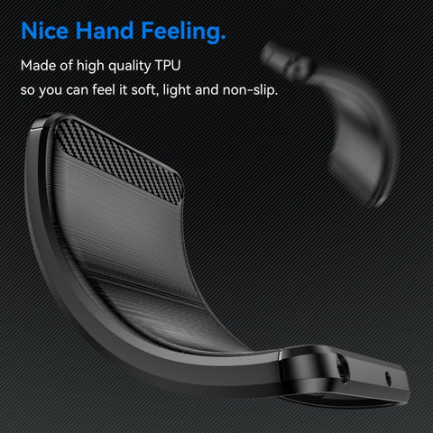 For Samsung Galaxy A54 5G Brushed Texture Carbon Fiber TPU Phone Case