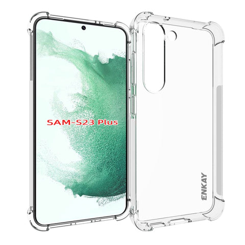 ENKAY Hat-Prince Clear TPU Shockproof Phone Case, For Samsung Galaxy S23 5G, For Samsung Galaxy S23+ 5G, For Samsung Galaxy S23 Ultra 5G