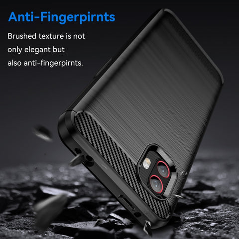 For Samsung Galaxy Xcover6 Pro Brushed Texture Carbon Fiber TPU Phone Case, For Samsung Galaxy Xcover6 Pro