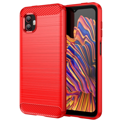 For Samsung Galaxy Xcover6 Pro Brushed Texture Carbon Fiber TPU Phone Case, For Samsung Galaxy Xcover6 Pro