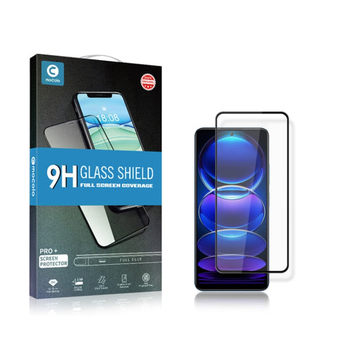 For Xiaomi Redmi Note 12 mocolo 2.5D Full Glue Tempered Glass Full Film, For Xiaomi Redmi Note 12 China
