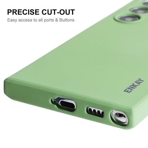 For Samsung Galaxy S23 Ultra 5G ENKAY Hat-Prince Liquid Silicone Soft Shockproof Phone Case, For Samsung Galaxy S23 Ultra 5G