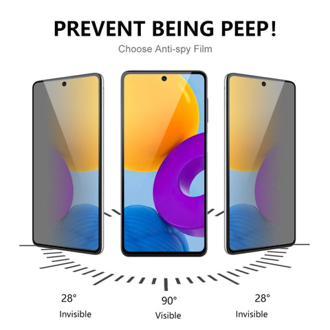 For Samsung Galaxy A53 5G ENKAY 28 Degree Anti-peeping Tempered Glass Full Screen Film, 1pcs, 2pcs, 5pcs