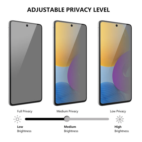 For Samsung Galaxy A73 ENKAY 28 Degree Anti-peeping Tempered Glass Full Screen Film, For Samsung Galaxy A73(1pcs), For Samsung Galaxy A73(2pcs), For Samsung Galaxy A73(5pcs)