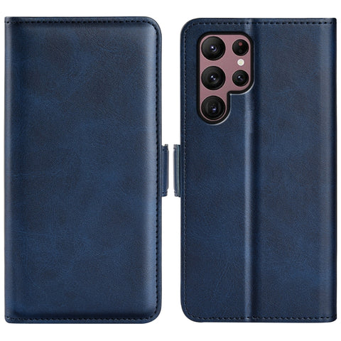 For Samsung Galaxy S23 Ultra 5G Dual-side Magnetic Buckle Leather Phone Case, For Samsung Galaxy S23 Ultra 5G