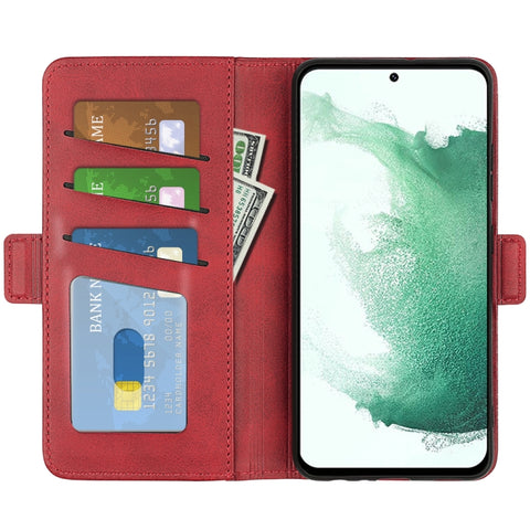 For Samsung Galaxy S23+ 5G Dual-side Magnetic Buckle Leather Phone Case, For Samsung Galaxy S23+ 5G