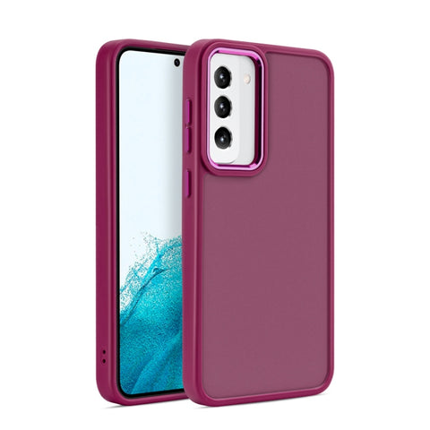 Shield Skin Feel PC Metal Lens Frame Phone Case, For Samsung Galaxy S23 5G, For Samsung Galaxy S23+ 5G, For Samsung Galaxy S23 Ultra 5G