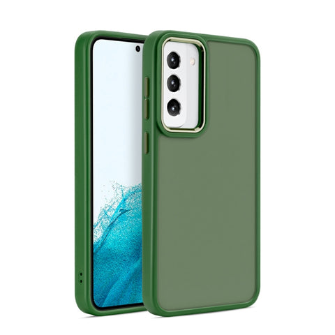 Shield Skin Feel PC Metal Lens Frame Phone Case, For Samsung Galaxy S23 5G, For Samsung Galaxy S23+ 5G, For Samsung Galaxy S23 Ultra 5G