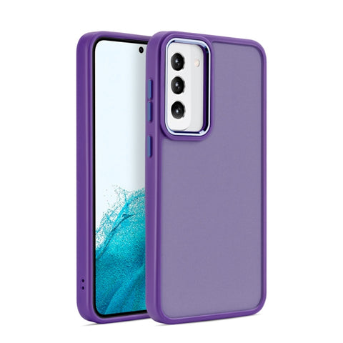 Shield Skin Feel PC Metal Lens Frame Phone Case, For Samsung Galaxy S23 5G, For Samsung Galaxy S23+ 5G, For Samsung Galaxy S23 Ultra 5G