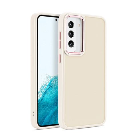 Shield Skin Feel PC Metal Lens Frame Phone Case, For Samsung Galaxy S23 5G, For Samsung Galaxy S23+ 5G, For Samsung Galaxy S23 Ultra 5G