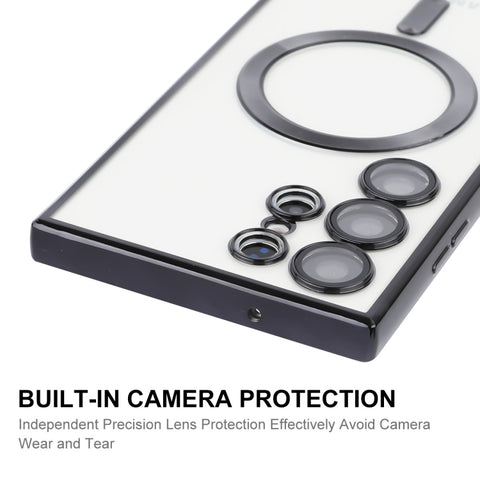 For Samsung Galaxy S23 Ultra 5G ENKAY Electroplated MagSafe Shockproof TPU Phone Case with Lens Film, For Samsung Galaxy S23 Ultra 5G
