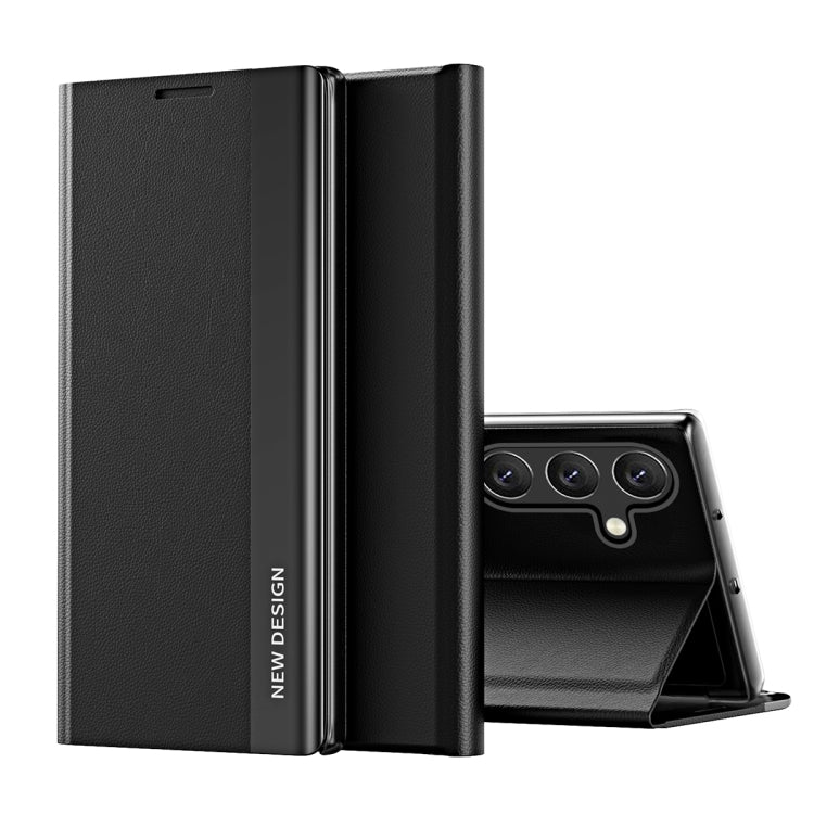 Side Electroplated Adsorption Leather Phone Case, For Samsung Galaxy A54 5G, For Samsung Galaxy A34 5G, For Samsung Galaxy A24 4G