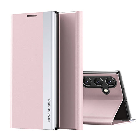 Side Electroplated Adsorption Leather Phone Case, For Samsung Galaxy A54 5G, For Samsung Galaxy A34 5G, For Samsung Galaxy A24 4G
