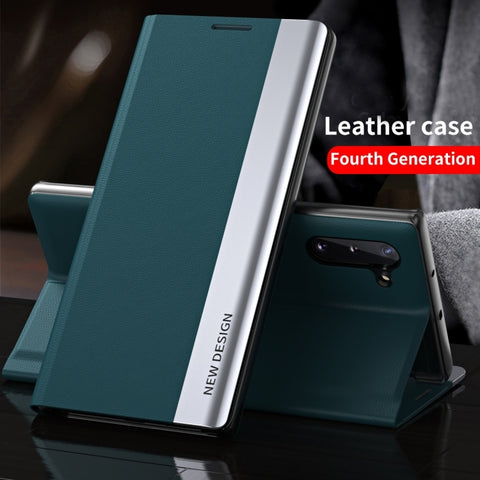 Side Electroplated Adsorption Leather Phone Case, For Samsung Galaxy A54 5G, For Samsung Galaxy A34 5G, For Samsung Galaxy A24 4G
