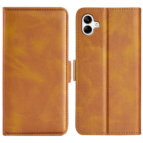 For Samsung Galaxy A04 Dual-side Magnetic Buckle Horizontal Flip Leather Phone Case, For Samsung Galaxy A04