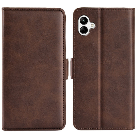 For Samsung Galaxy A04 Dual-side Magnetic Buckle Horizontal Flip Leather Phone Case, For Samsung Galaxy A04