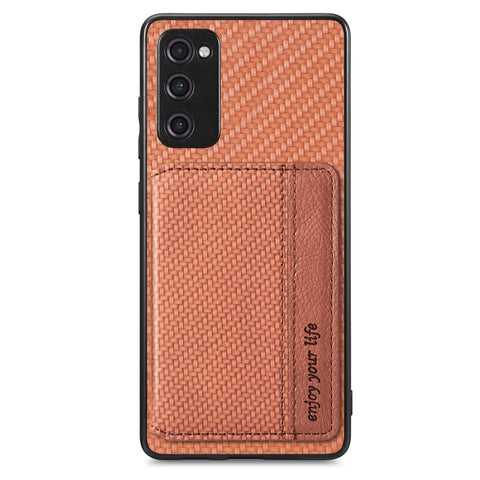 Carbon Fiber Magnetic Card Wallet Bag Phone Case, For Samsung Galaxy S22 5G, For Samsung Galaxy S22+ 5G, For Samsung Galaxy S22 Ultra 5G, For Samsung Galaxy S21 5G, For Samsung Galaxy S21+ 5G, For Samsung Galaxy S21 Ultra 5G, For Samsung Galaxy S20 FE ...